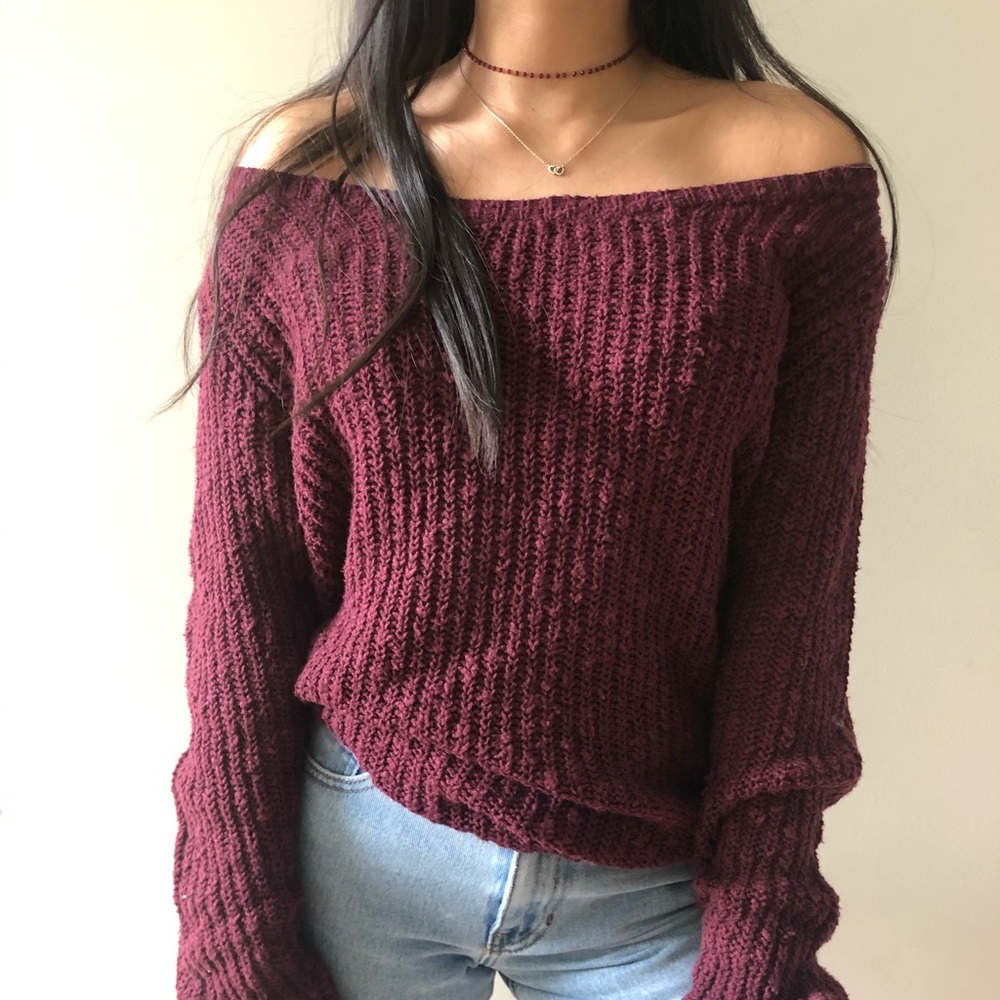 Brandy Melville Off Shoulder Sweater